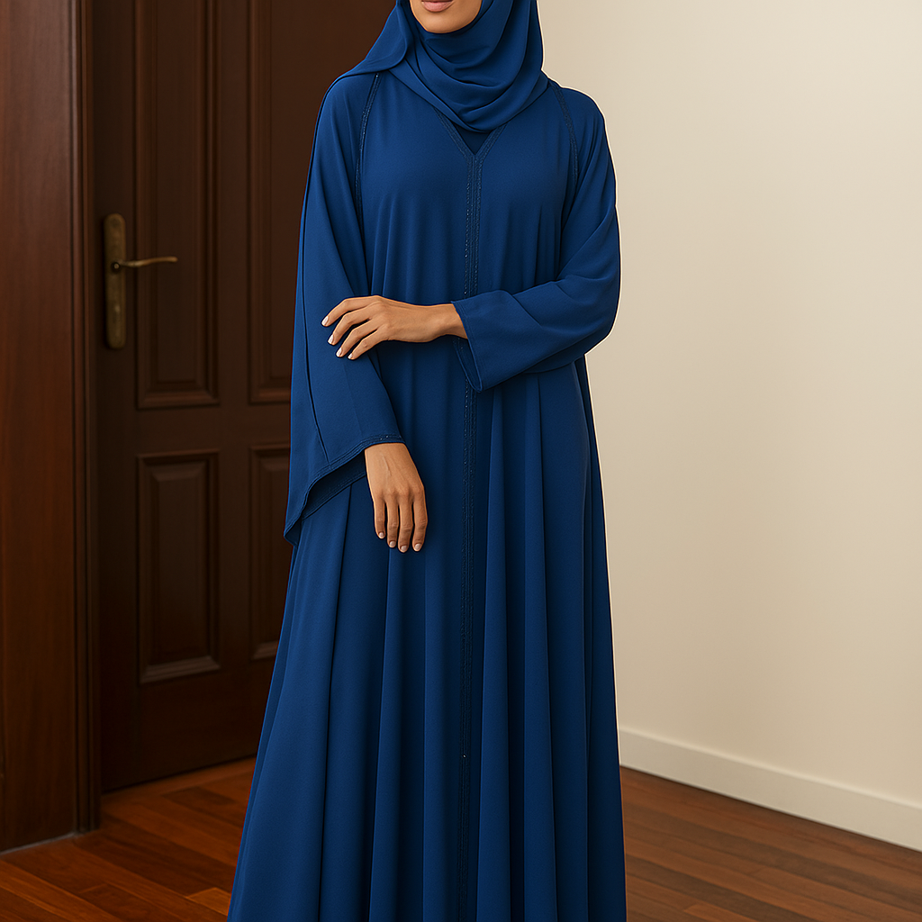 Premium Blue Designer Abaya