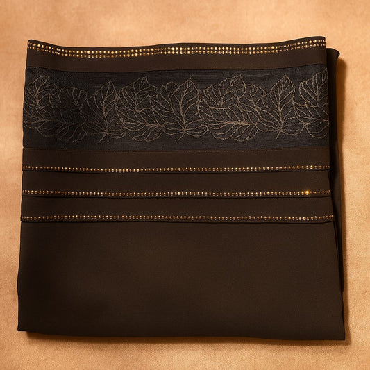 Grey Plain Korean Chiffon - Chaddar