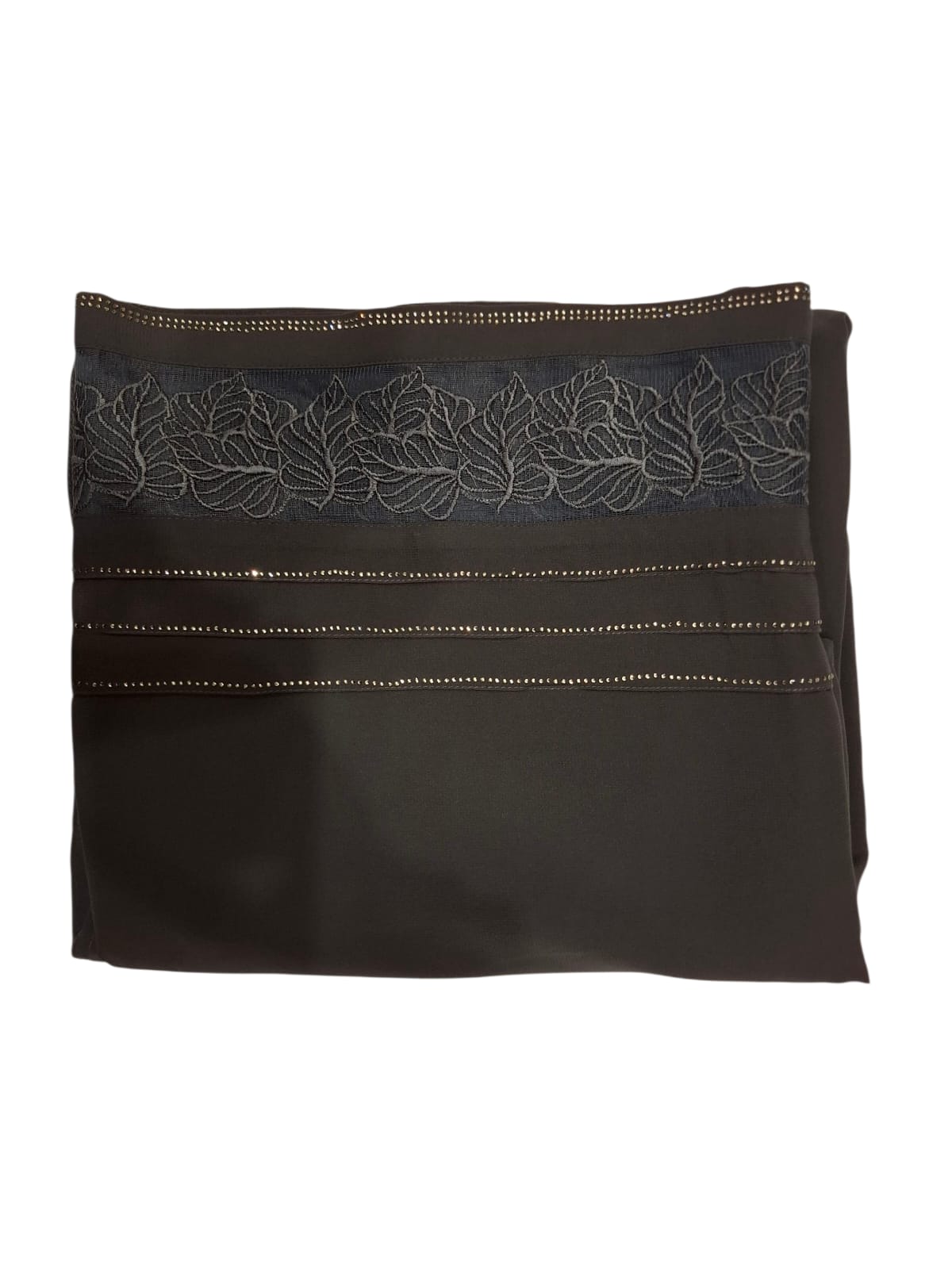 Grey Plain Korean Chiffon - Chaddar