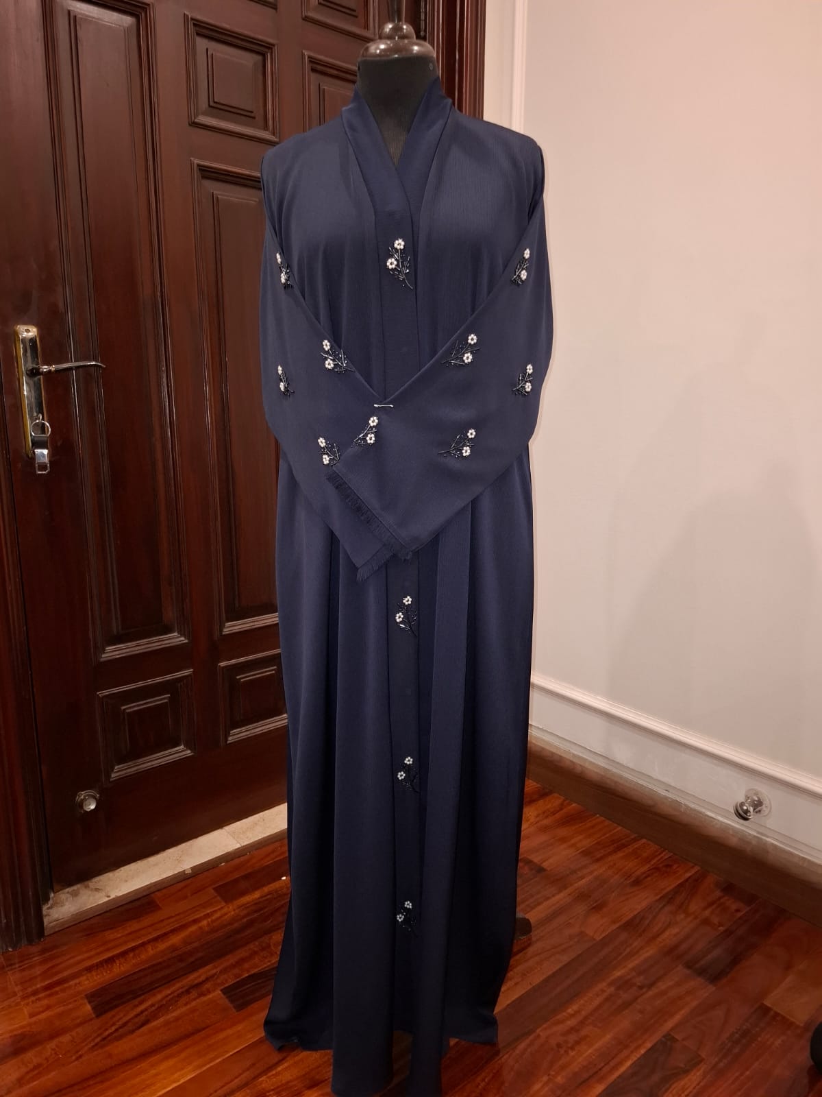 Premium Navy Blue Designer Abaya