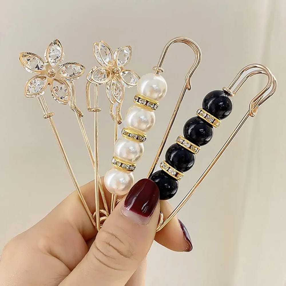 Pearl Brooch Pins - Hijab