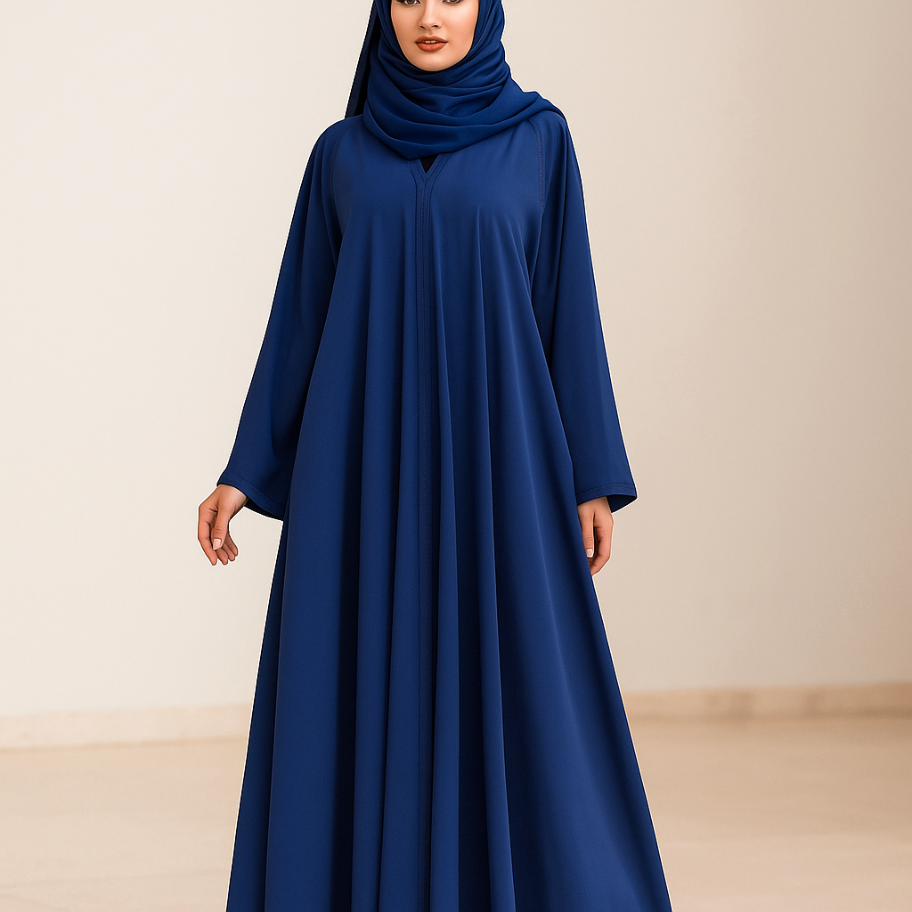 Premium Blue Designer Abaya