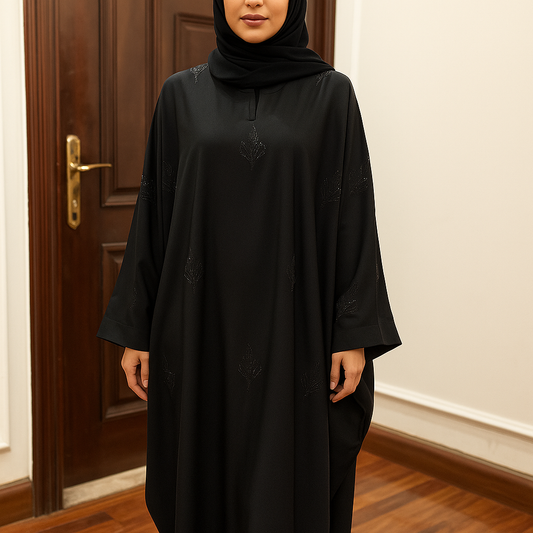 ELORA BLACK DESIGNER ABAYA