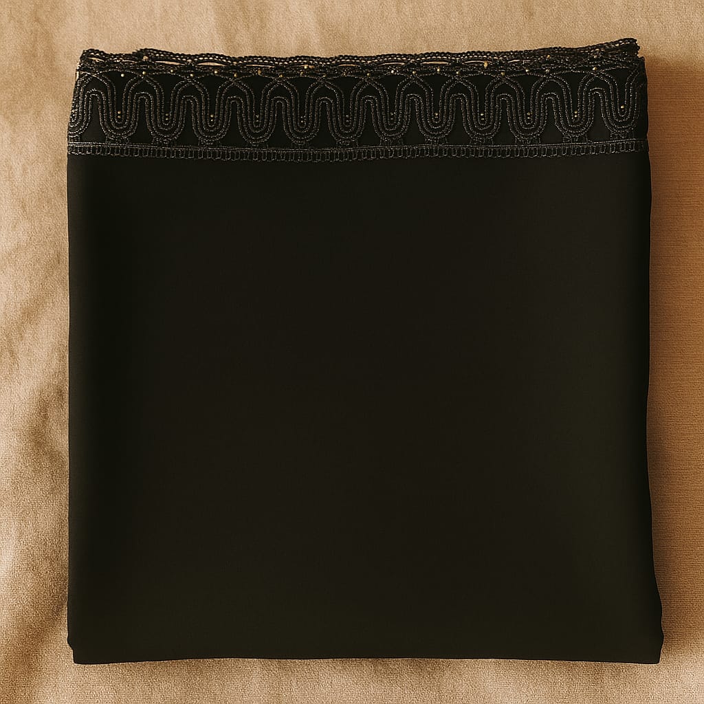 Black Korean Chiffon - Chaddar