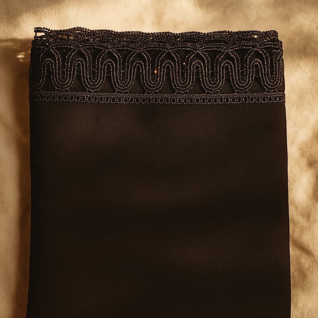 Black Korean Chiffon - Chaddar
