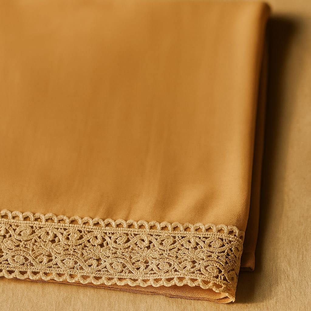 Beige Korean Chiffon - Chaddar