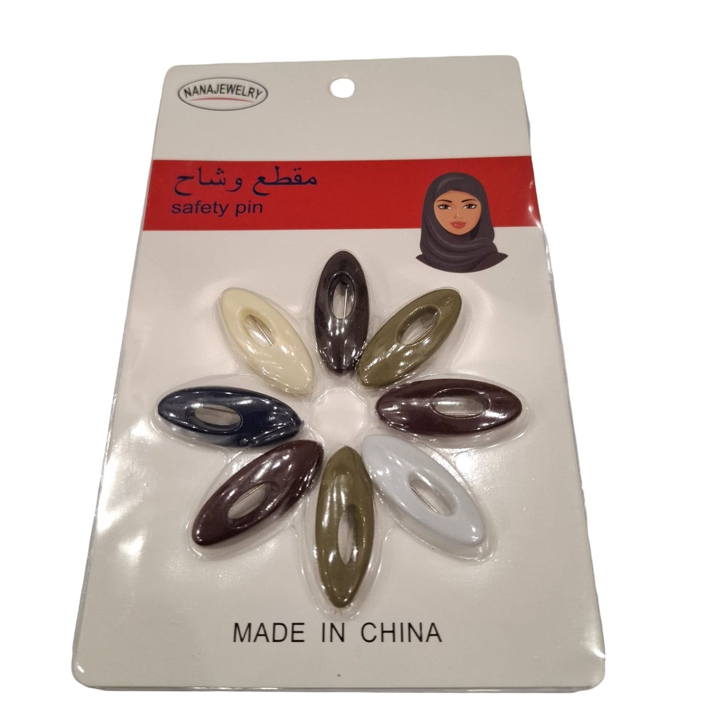 Multi Scarf Pins - Hijab Pack Of 8